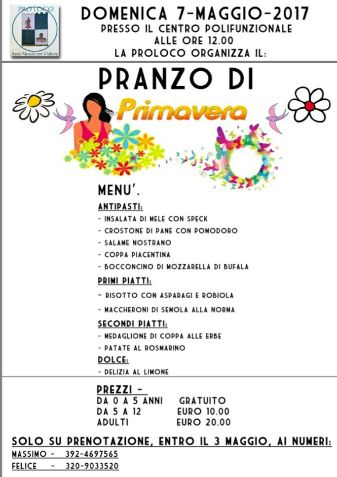 pranzo primavera